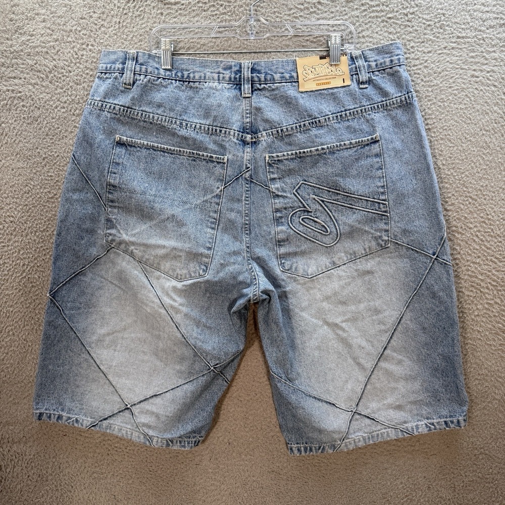 Vintage Southpole Shorts Mens 42 Blue Baggy Jorts Hip Hop Streetwear 1990s Y2K